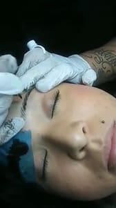 Eyebrow Tattoo result by Andrea's Permanent Makeup & tooth gems in Hesperia, CA
