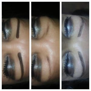 Eyebrow Tattoo result by Andrea's Permanent Makeup & tooth gems in Hesperia, CA