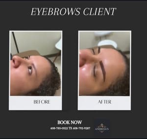 Eyebrow Tattoo result by Andreia’s Cosmetic Ink in Onalaska, WI