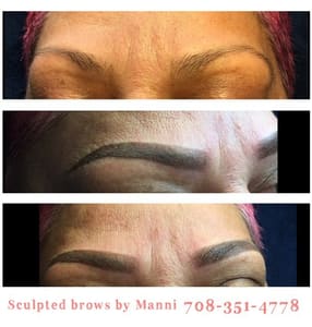 Eyebrow Tattoo result by Angel Enjoy Microblading Permanent Makeup in Hinsdale, IL