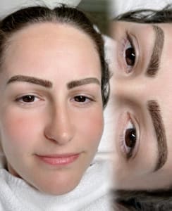 Eyebrow Tattoo result by Angel Skin Care and Salon in San Mateo, CA