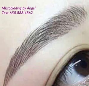 Eyebrow Tattoo result by Angel Skin Care and Salon in San Mateo, CA
