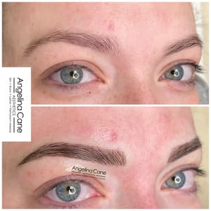 Eyebrow Tattoo result by Angelina Cane Aesthetics in Southaven, MS