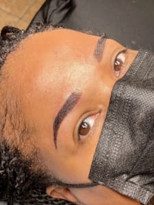Eyebrow Tattoo result by Angels Lashes and Microblading in Mckinney, TX
