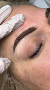 Eyebrow Tattoo result by Angels Lashes and Microblading in Mckinney, TX