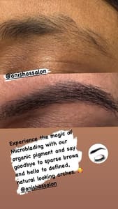 Eyebrow Tattoo result by Anisha's Holistic Glow in Frisco, TX