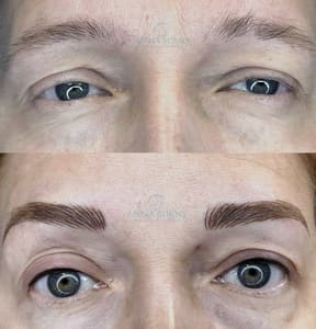 Eyebrow Tattoo result by Anna Burns Permanent Cosmetics in Atlanta, GA