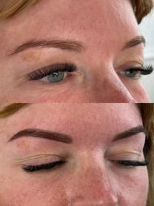 Eyebrow Tattoo result by Anna Lily Lashes in Flat Rock, MI