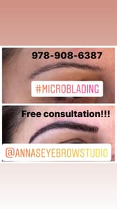 Eyebrow Tattoo result by Anna’s Eyebrow Microblading Studio 831 Main St Winchester Ma 01890 in Winchester, MA