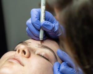 Eyebrow Tattoo result by Antoinette at The Beauty Loft in Crown Point, IN