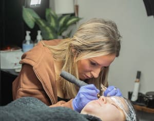 Eyebrow Tattoo result by Antoinette at The Beauty Loft in Crown Point, IN