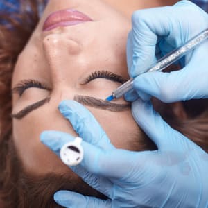 Eyebrow Tattoo result by Aparnaz Lash & Brow Boutique in Bethesda, MD