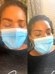 Eyebrow Tattoo result by AquaQueen Permanent Beauty Bar llc in Atlanta, GA