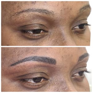 Eyebrow Tattoo result by Arabella Permanent Makeup and Advanced Esthetics LLC in Vinton, VA