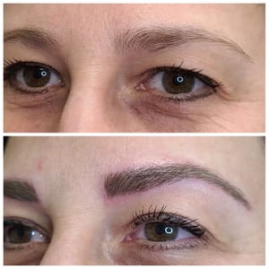 Eyebrow Tattoo result by Arabella Permanent Makeup and Advanced Esthetics LLC in Vinton, VA