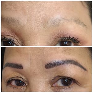Eyebrow Tattoo result by Arabella Permanent Makeup and Advanced Esthetics LLC in Vinton, VA