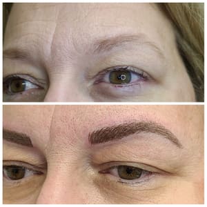 Eyebrow Tattoo result by Arabella Permanent Makeup and Advanced Esthetics LLC in Vinton, VA