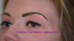Eyebrow Tattoo result by Araceli's Permanent Make Up Inc. in Hartsdale, NY