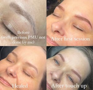 Eyebrow Tattoo result by Arch Angel PMU in Bristol, TN
