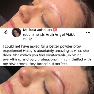 Eyebrow Tattoo result by Arch Angel PMU in Bristol, TN