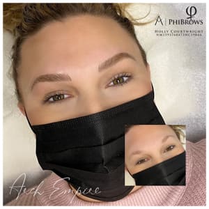 Eyebrow Tattoo result by Arch Empire Aesthetics℠ in Minoa, NY