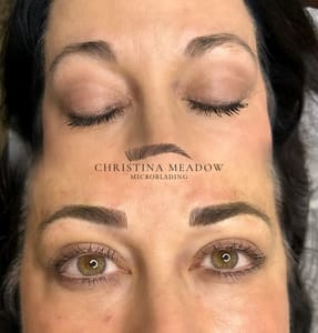 Eyebrow Tattoo result by Arch & Ink with Christina Meadow in Cookeville, TN