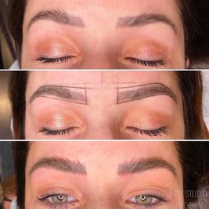 Eyebrow Tattoo result by ARCHED Coastal Inc.: Microblading Studio in Gulf Shores, AL