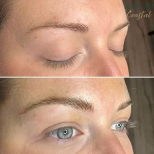 Eyebrow Tattoo result by ARCHED Coastal Inc.: Microblading Studio in Gulf Shores, AL