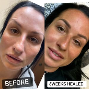 Eyebrow Tattoo result by Arched Ink Beauty Bar in Traverse City, MI