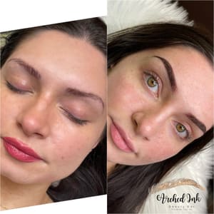 Eyebrow Tattoo result by Arched Ink Beauty Bar in Traverse City, MI