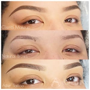 Eyebrow Tattoo result by Arched Ink in San Diego, CA