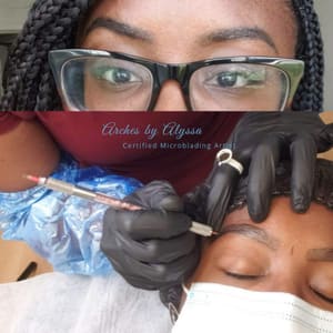 Eyebrow Tattoo result by Arches by Alyssa Certified Microblading Artist in Rockford, IL