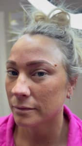 Eyebrow Tattoo result by Areas of Gleam Beautification, LLC. in Findlay, OH