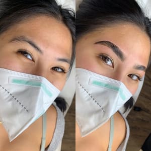 Eyebrow Tattoo result by Areté Aesthetics in Snohomish, WA