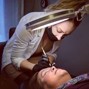 Eyebrow Tattoo result by ARI Cosmetic Microblading Academy in Ferndale, MI