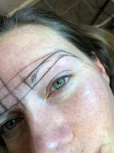 Eyebrow Tattoo result by ARI Cosmetic Microblading Academy in Ferndale, MI