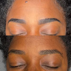 Eyebrow Tattoo result by Ariel Nicole Artistry in Montgomery, AL