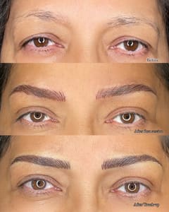 Eyebrow Tattoo result by Aries True-Beauty Brows, LLC in El Paso, TX