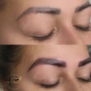 Eyebrow Tattoo result by Armani Brow Studio in West Park, FL