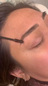 Eyebrow Tattoo result by Aroha Salon & Spa in Princeton, NJ