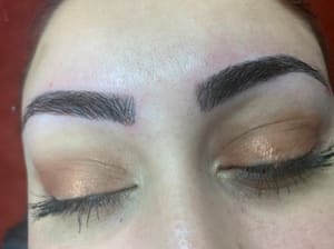 Eyebrow Tattoo result by ART iBrow Threading Salon in Riverside, CA
