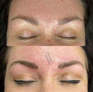 Eyebrow Tattoo result by Art of Aesthetics Medical Spa in Raynham, MA
