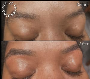 Eyebrow Tattoo result by Art of Threading in Frederick, MD