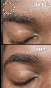 Eyebrow Tattoo result by Art of Threading in Frederick, MD