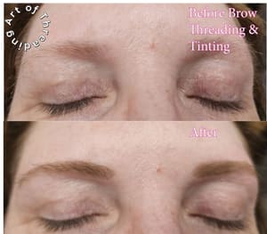 Eyebrow Tattoo result by Art of Threading in Frederick, MD