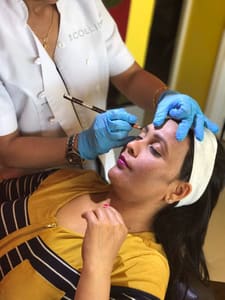 Eyebrow Tattoo result by Art Threading & Spa in Herndon, VA