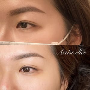 Eyebrow Tattoo result by Artist.elice Permanent Makeup in Lone Tree, CO