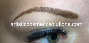 Eyebrow Tattoo result by Artistic Cosmetic Solutions in Boise, ID