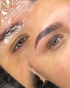 Eyebrow Tattoo result by Artistry Beauty Salon in Houston, TX