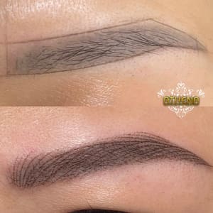 Eyebrow Tattoo result by Artistry by Athena Microblading Brows and Permanent Makeup in Milpitas, CA